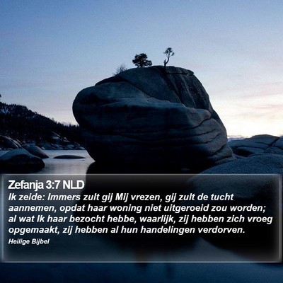 Zefanja 3:7 NLD Bible Verse Image