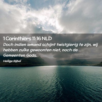 Picture 02 - 1 Corinthiërs 11:16 NLD - Doch indien iemand schijnt twistgierig te zijn, - Bible Verse Picture