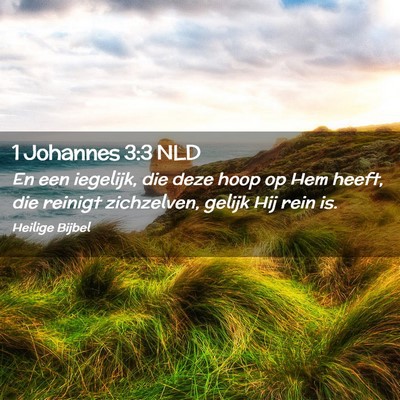 Picture 02 - 1 Johannes 3:3 NLD - En een iegelijk, die deze hoop op Hem heeft, die - Bible Verse Picture