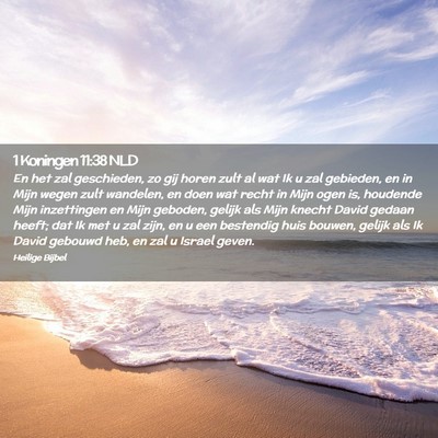 Picture 02 - 1 Koningen 11:38 NLD - En het zal geschieden, zo gij horen zult al wat - Bible Verse Picture