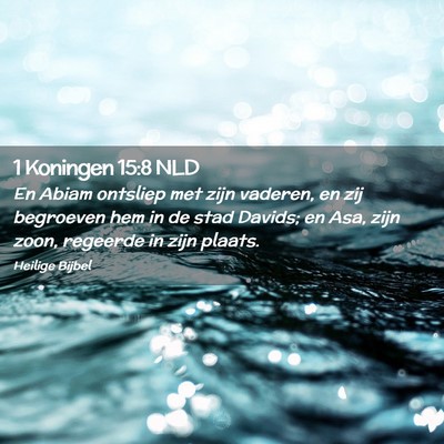 Picture 02 - 1 Koningen 15:8 NLD - En Abiam ontsliep met zijn vaderen, en zij - Bible Verse Picture