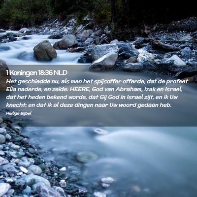 Picture 02 - 1 Koningen 18:36 NLD - Het geschiedde nu, als men het spijsoffer - Bible Verse Picture