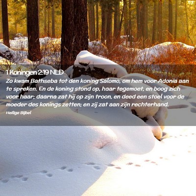 Picture 02 - 1 Koningen 2:19 NLD - Zo kwam Bathseba tot den koning Salomo, om hem - Bible Verse Picture