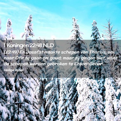 Picture 02 - 1 Koningen 22:48 NLD - (22:49) En Josafat maakte schepen van Tharsis, om - Bible Verse Picture