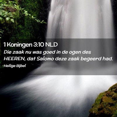 Picture 02 - 1 Koningen 3:10 NLD - Die zaak nu was goed in de ogen des HEEREN, dat - Bible Verse Picture