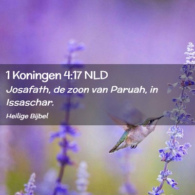 Picture 02 - 1 Koningen 4:17 NLD - Josafath, de zoon van Paruah, in - Bible Verse Picture