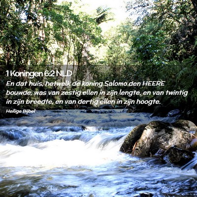 Picture 02 - 1 Koningen 6:2 NLD - En dat huis, hetwelk de koning Salomo den HEERE - Bible Verse Picture