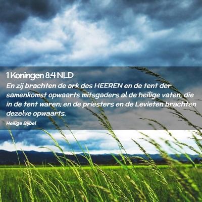 Picture 02 - 1 Koningen 8:4 NLD - En zij brachten de ark des HEEREN en de tent der - Bible Verse Picture