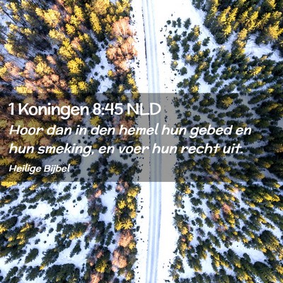 Picture 02 - 1 Koningen 8:45 NLD - Hoor dan in den hemel hun gebed en hun smeking, - Bible Verse Picture