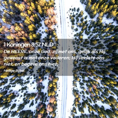 Picture 02 - 1 Koningen 8:57 NLD - De HEERE, onze God, zij met ons, gelijk als Hij - Bible Verse Picture