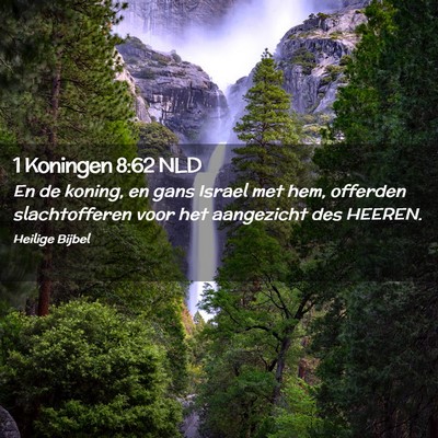 Picture 02 - 1 Koningen 8:62 NLD - En de koning, en gans Israel met hem, offerden - Bible Verse Picture