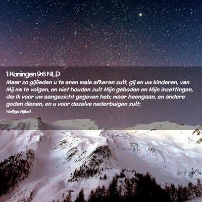 Picture 02 - 1 Koningen 9:6 NLD - Maar zo gijlieden u te enen male afkeren zult, - Bible Verse Picture