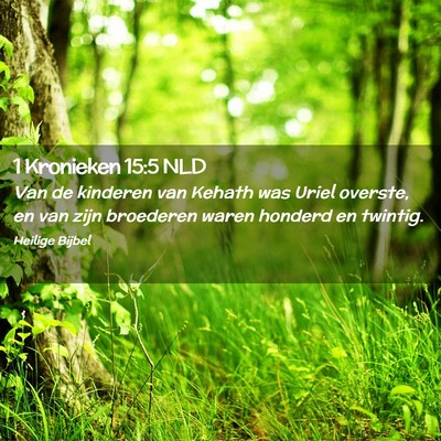 Picture 02 - 1 Kronieken 15:5 NLD - Van de kinderen van Kehath was Uriel overste, en - Bible Verse Picture