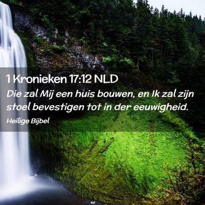 Picture 02 - 1 Kronieken 17:12 NLD - Die zal Mij een huis bouwen, en Ik zal zijn stoel - Bible Verse Picture