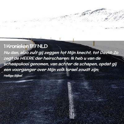 Picture 02 - 1 Kronieken 17:7 NLD - Nu dan, alzo zult gij zeggen tot Mijn knecht, tot - Bible Verse Picture