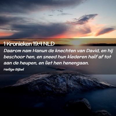 Picture 02 - 1 Kronieken 19:4 NLD - Daarom nam Hanun de knechten van David, en hij - Bible Verse Picture
