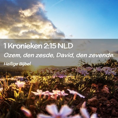 Picture 02 - 1 Kronieken 2:15 NLD - Ozem, den zesde, David, den - Bible Verse Picture