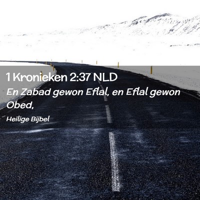 Picture 02 - 1 Kronieken 2:37 NLD - En Zabad gewon Eflal, en Eflal gewon - Bible Verse Picture