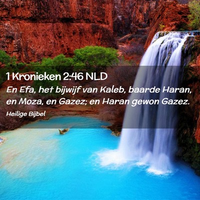 Picture 02 - 1 Kronieken 2:46 NLD - En Efa, het bijwijf van Kaleb, baarde Haran, en - Bible Verse Picture