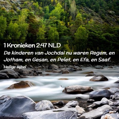 Picture 02 - 1 Kronieken 2:47 NLD - De kinderen van Jochdai nu waren Regem, en - Bible Verse Picture
