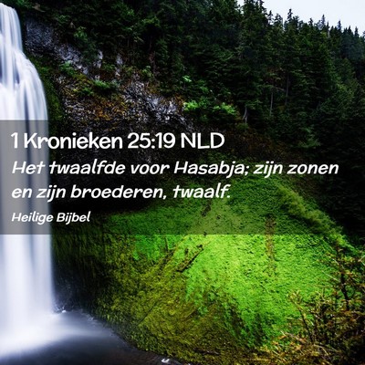 Picture 02 - 1 Kronieken 25:19 NLD - Het twaalfde voor Hasabja; zijn zonen en zijn - Bible Verse Picture