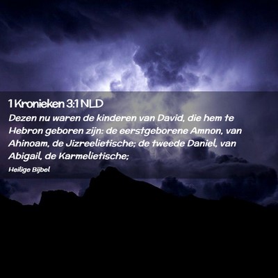 Picture 02 - 1 Kronieken 3:1 NLD - Dezen nu waren de kinderen van David, die hem te - Bible Verse Picture