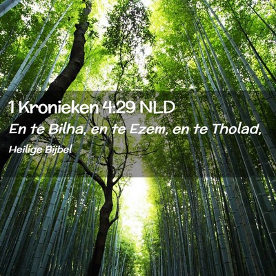 Picture 02 - 1 Kronieken 4:29 NLD - En te Bilha, en te Ezem, en te - Bible Verse Picture