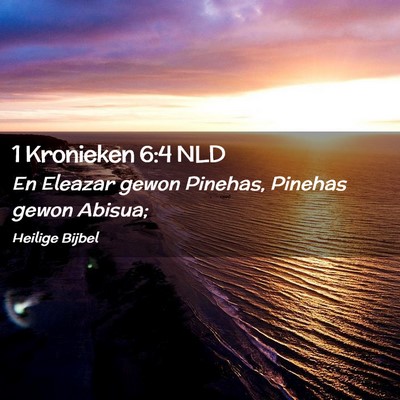 Picture 02 - 1 Kronieken 6:4 NLD - En Eleazar gewon Pinehas, Pinehas gewon - Bible Verse Picture