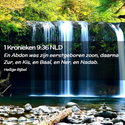 Picture 02 - 1 Kronieken 9:36 NLD - En Abdon was zijn eerstgeboren zoon, daarna Zur, - Bible Verse Picture