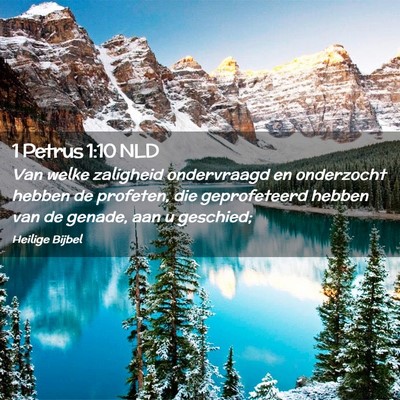 Picture 02 - 1 Petrus 1:10 NLD - Van welke zaligheid ondervraagd en onderzocht - Bible Verse Picture
