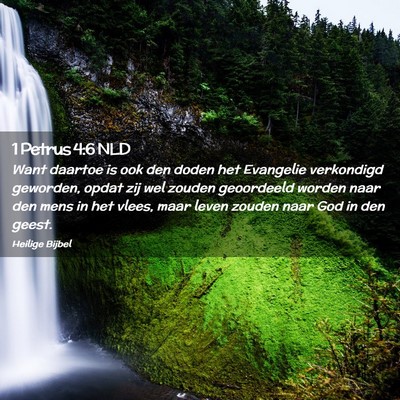 Picture 02 - 1 Petrus 4:6 NLD - Want daartoe is ook den doden het Evangelie - Bible Verse Picture