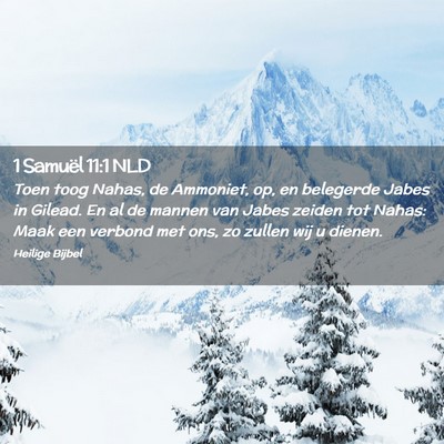 Picture 02 - 1 Samuël 11:1 NLD - Toen toog Nahas, de Ammoniet, op, en belegerde - Bible Verse Picture