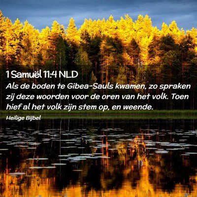 Picture 02 - 1 Samuël 11:4 NLD - Als de boden te Gibea-Sauls kwamen, zo spraken - Bible Verse Picture