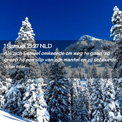 Picture 02 - 1 Samuël 15:27 NLD - Als zich Samuel omkeerde om weg te gaan, zo greep - Bible Verse Picture