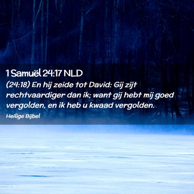 Picture 02 - 1 Samuël 24:17 NLD - (24:18) En hij zeide tot David: Gij zijt - Bible Verse Picture