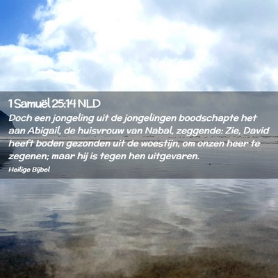 Picture 02 - 1 Samuël 25:14 NLD - Doch een jongeling uit de jongelingen boodschapte - Bible Verse Picture