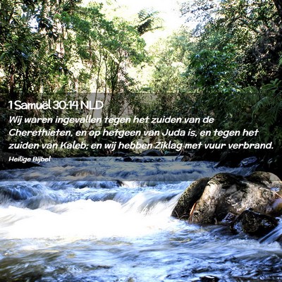 Picture 02 - 1 Samuël 30:14 NLD - Wij waren ingevallen tegen het zuiden van de - Bible Verse Picture