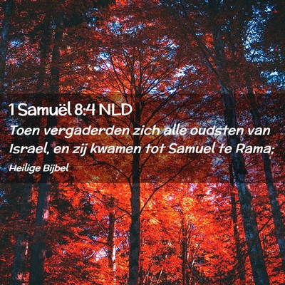Picture 02 - 1 Samuël 8:4 NLD - Toen vergaderden zich alle oudsten van Israel, en - Bible Verse Picture