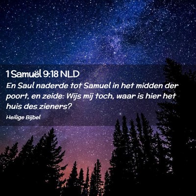 Picture 02 - 1 Samuël 9:18 NLD - En Saul naderde tot Samuel in het midden der - Bible Verse Picture