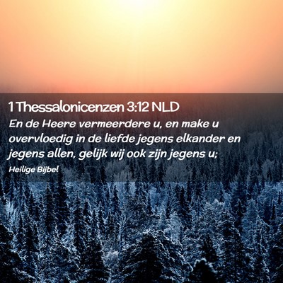 Picture 02 - 1 Thessalonicenzen 3:12 NLD - En de Heere vermeerdere u, en make u overvloedig - Bible Verse Picture