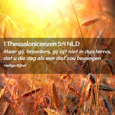 Picture 02 - 1 Thessalonicenzen 5:4 NLD - Maar gij, broeders, gij zijt niet in duisternis, - Bible Verse Picture