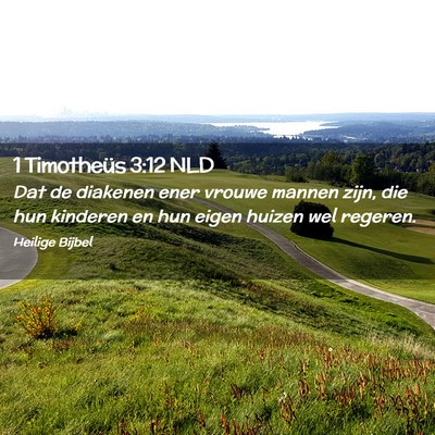 Picture 02 - 1 Timotheüs 3:12 NLD - Dat de diakenen ener vrouwe mannen zijn, die hun - Bible Verse Picture