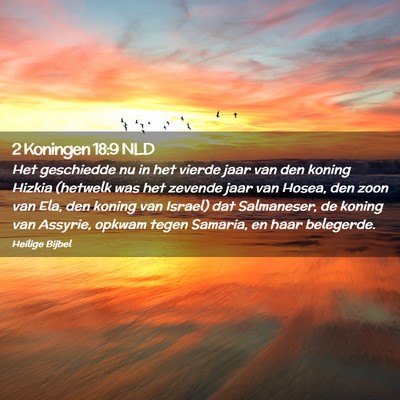 Picture 02 - 2 Koningen 18:9 NLD - Het geschiedde nu in het vierde jaar van den - Bible Verse Picture
