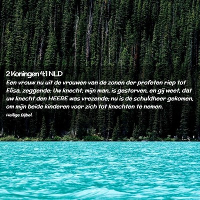 Picture 02 - 2 Koningen 4:1 NLD - Een vrouw nu uit de vrouwen van de zonen der - Bible Verse Picture