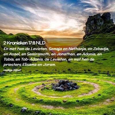 Picture 02 - 2 Kronieken 17:8 NLD - En met hen de Levieten, Semaja en Nethanja, en - Bible Verse Picture
