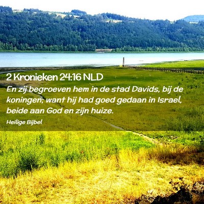 Picture 02 - 2 Kronieken 24:16 NLD - En zij begroeven hem in de stad Davids, bij de - Bible Verse Picture