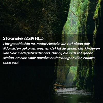 Picture 02 - 2 Kronieken 25:14 NLD - Het geschiedde nu, nadat Amazia van het slaan der - Bible Verse Picture