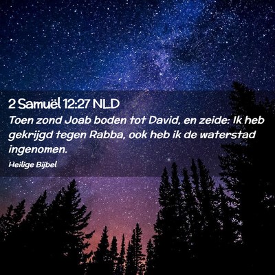 Picture 02 - 2 Samuël 12:27 NLD - Toen zond Joab boden tot David, en zeide: Ik heb - Bible Verse Picture
