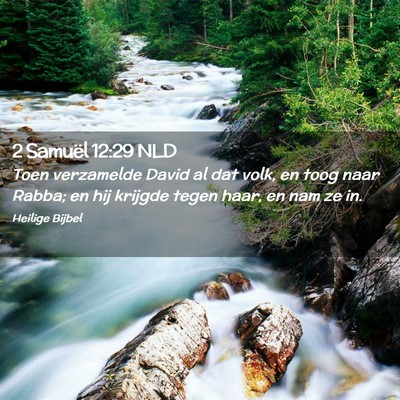 Picture 02 - 2 Samuël 12:29 NLD - Toen verzamelde David al dat volk, en toog naar - Bible Verse Picture