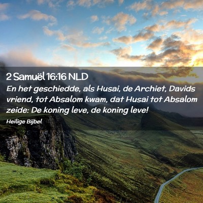 Picture 02 - 2 Samuël 16:16 NLD - En het geschiedde, als Husai, de Archiet, Davids - Bible Verse Picture